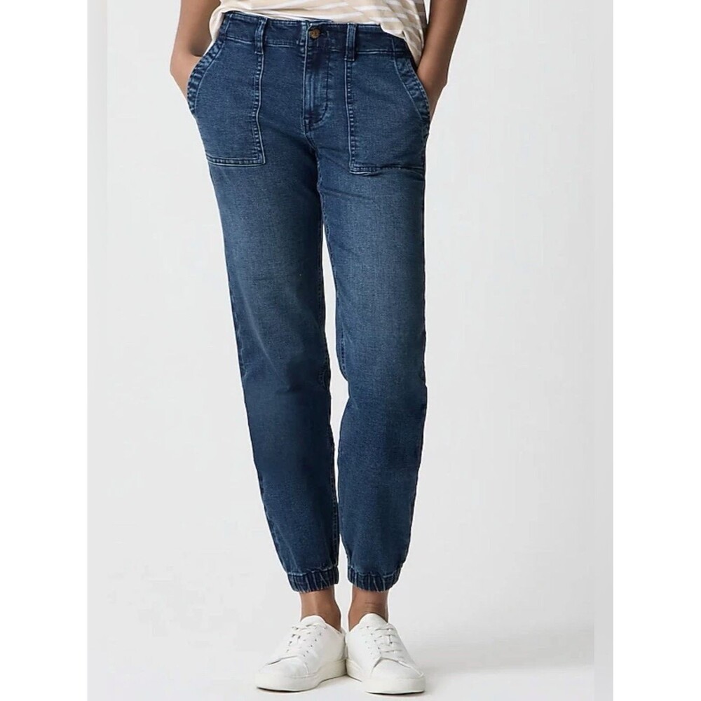 J. Crew Utility Jogger Jeans in Signature Stretch Size 26 Maison Blue Comfy